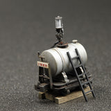 木曾森林铁路型圆形汽油计量车ver.2016（银罐/黑色马车）：工房-七国成品1:87（HO）1058