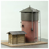 1:80 Brick Water Tower with Heating Chamber : Kobo NANA ROKUNI Finished product model 1:80(HO) 1066