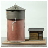 1:80 Brick Water Tower with Heating Chamber : Kobo NANA ROKUNI Finished product model 1:80(HO) 1066