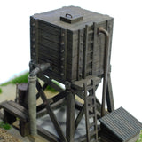 方形水箱（木/木）迷你展示架：Kobo-Nanarokuni，涂漆并准备组装 1:87 2001