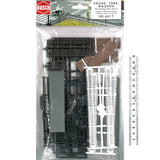 Fence Variety Set (Gate, Fence, Wooden Fence, Stone Wall, etc.): Bush Unpainted Kit HO(1:87) 6017