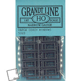 D&amp;RGW COACH WINDOWS : Grant Line Unpainted Kit HO (1:87) 5069