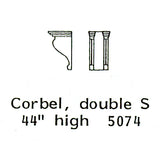 Beam support (lift-off): Grantline unpainted kit (parts) HO(1:87) 5074