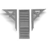 Western Style Window Louver Window : Grant Line Unpainted Kit (Parts) HO(1:87) 5172