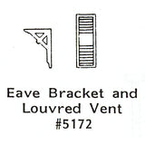 Western Style Window Louver Window : Grant Line Unpainted Kit (Parts) HO(1:87) 5172