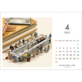 Desktop Calendar MINIATURE LIFE CALENDAR 2023.4-2024.3 : MINIATURE LIFE 4900459553408
