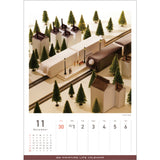 [Pre-order (shipping Mid-September)] MINIATURE LIFE CALENDAR 2025 (International Version / No indication of Japanese national holidays, English Titles) : Miniature Calendar 4900459555358
