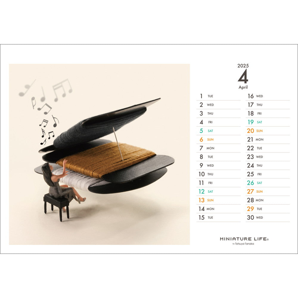 Table-top calendar MINIATURE LIFE (2025.4-2026.3) : MINIATURE LIFE