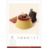 MINIATURE LIFE CALENDAR 2026 (Japanese domestic edition / Japanese national holidays available / work names in Japanese) : MINIATURE LIFE (HS=4910.00)