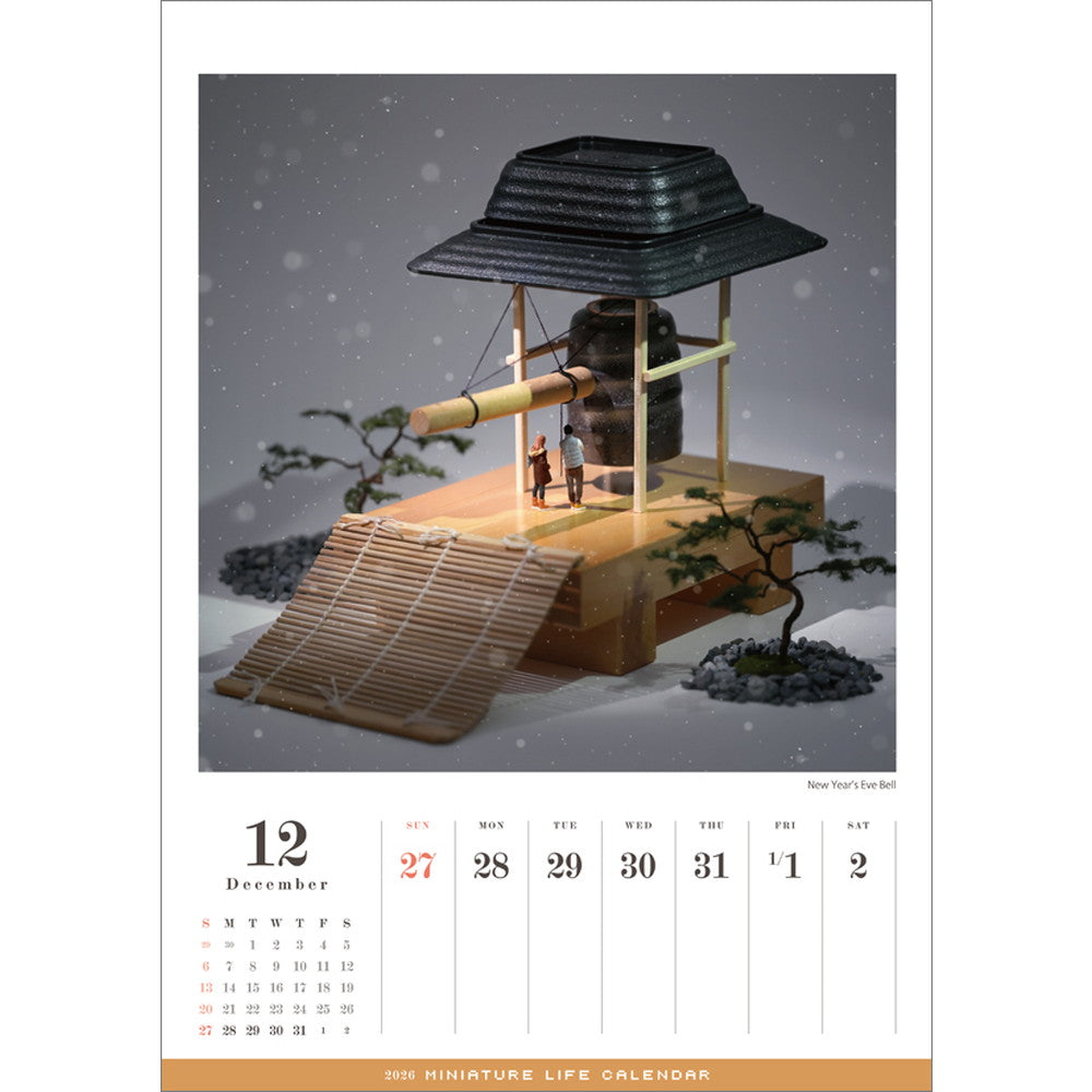 MINIATURE LIFE CALENDAR 2026 (Overseas Version / No Japanese