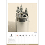 MINIATURE LIFE CALENDAR 2027 (International Edition / No Holiday Markings / Artwork Titles in English)