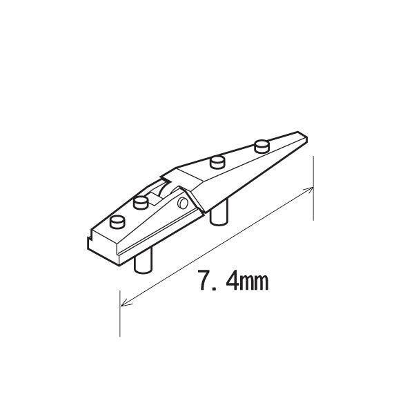 Hasegawa Rear Cowl Movable Hinge for Lancia 037: Sakatsuo