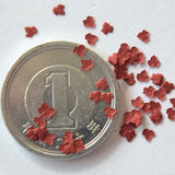 Fine leaf ivy type (small) [red] approx. 420 pieces : Sakatsuu Material Non-scale 3512
