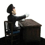 Sakatsu Dolls Series Manabe Collection Seated Station Staff : Sakatsu Painted Complete HO(1:87) 7510