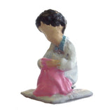 Sakatsu Dolls Series Manabe Collection - Sewing Middle (with Zabuton) : Sakatsu Painted Finished Product HO(1:87) 7523