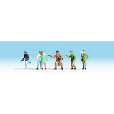 Hostage taker and policeman : Noch painted complete set HO(1:87) 15096