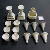 盆栽植物套装（各种花卉）：Reality in Scale : Fredericks Unpainted Kit Non Scale 35194