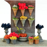 盆栽植物套装（各种花卉）：Reality in Scale : Fredericks Unpainted Kit Non Scale 35194