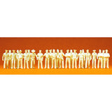 Set of 24 security guards and policemen in summer clothes: Prizer unpainted kit HO(1:87) 16345