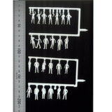 Passers-by, standing and walking: Preiser Unpainted Kit 1:72 72512
