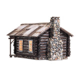 Cozy Cabin (Log cabin) "w/LED" : Woodland - Painted Completed N (1:160) BR4961