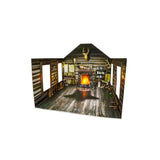 Cozy Cabin (Log cabin) "w/LED" : Woodland - Painted Completed N (1:160) BR4961