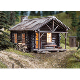 Cozy Cabin (Log cabin) "w/LED" : Woodland - Painted Completed N (1:160) BR4961