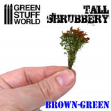 Diorama material Tall Shrubbery Brown Green : Green Stuff World Material Non-scale GSWD-9930
