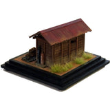 Storage shed beside the railway line: Toshio Ito, painted 1:87