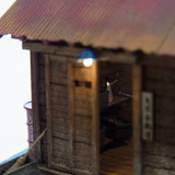 Storage shed beside the railway line: Toshio Ito, painted 1:87