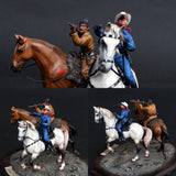 TEXSAS,1874 Lone Ranger with Tonto: Gentaro Asaki painted 1:35
