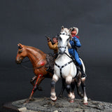 TEXSAS,1874 Lone Ranger with Tonto: Gentaro Asaki painted 1:35