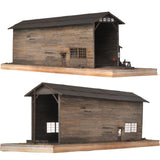 Garaje de trenes en el campo: Matsui Koki Producto terminado HO (1:80)