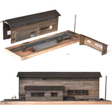 Garaje de trenes en el campo: Matsui Koki Producto terminado HO (1:80)