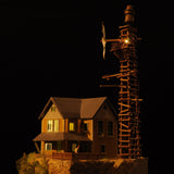 House with Windmill : Lion Model Sho Fujihira - Painted - 1:150 size