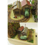 Mine Style Mini Layout" (with Cars) Super Mini Layout 9mm HO Narrow : Showa Romando Finished product 1:87 Scale