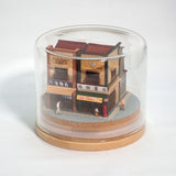 Signboard architecture (2 buildings) : Showa Romando diorama work 1:150 scale