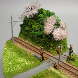 [Limited to 3 units] N Scale Mini Layout - Spring Level Crossing : KDF Diorama work 1:150 size