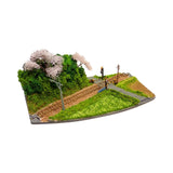 [Limited to 3 units] N Scale Mini Layout - Spring Level Crossing : KDF Diorama work 1:150 size