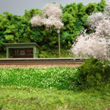 [Limited to 3 units] N Scale Mini Layout - Mountain Small Station with Cherry Blossoms : KDF Diorama work 1:150 size