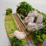 [Limited to 3 units] N Scale Mini Layout - Spring Small Station : KDF Diorama work 1:150 size
