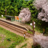 [Limited to 3 units] N Scale Mini Layout - Spring Small Station : KDF Diorama work 1:150 size
