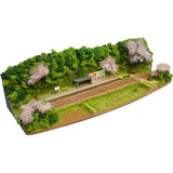 [Limited to 3 units] N Scale Mini Layout - Spring Small Station : KDF Diorama work 1:150 size