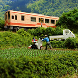 [Limited to 3 units] N Scale Mini Layout "Rice Planting": KDF Diorama work 1:150 size