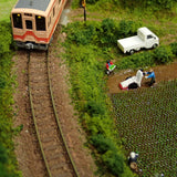[Limited to 3 units] N Scale Mini Layout "Rice Planting": KDF Diorama work 1:150 size