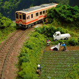 [Limited to 3 units] N Scale Mini Layout "Rice Planting": KDF Diorama work 1:150 size