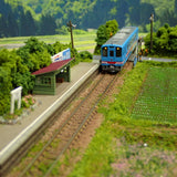 [Limited to 3 units] N Scale Mini Layout "Around the time of rice planting": KDF Diorama work 1:150 size