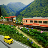 N Gauge Mini Layout "Rainy Season - Single-Platform Station": KDF Diorama Work, 1:150 Scale