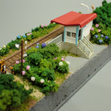 N Gauge Mini Layout "Rainy Season - Single-Platform Station": KDF Diorama Work, 1:150 Scale