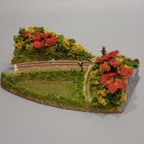 N Gauge Mini Layout [Autumn Leaves and Shrine Curve]: KDF Painted Finished Product 1/150 Size